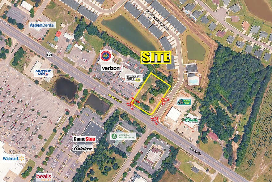 2600 Church Street, Conway, SC à louer - Aérien - Image 2 de 3