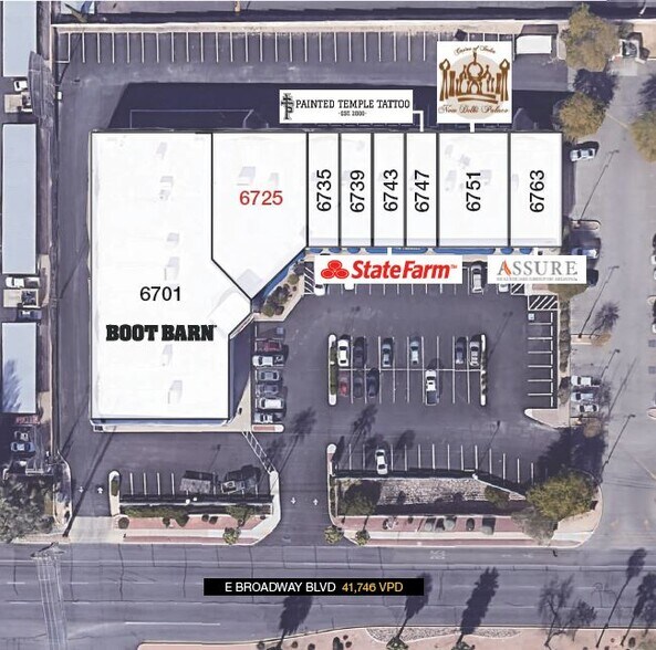 6701-6763 E Broadway Blvd, Tucson, AZ à louer - Photo du bâtiment - Image 3 de 9