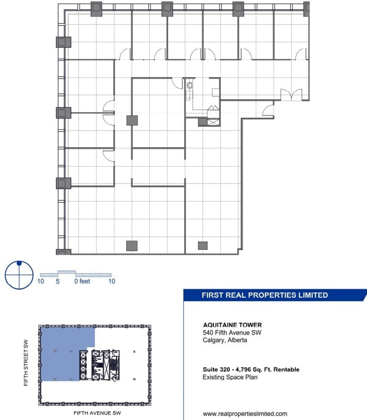 540 5th Ave SW, Calgary, AB for lease Floor Plan- Image 1 of 1