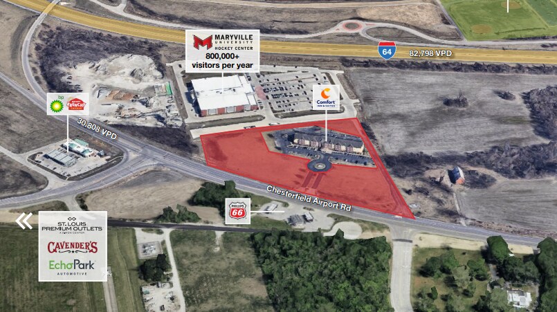 18369 Chesterfield Airport Rd, Chesterfield, MO à vendre - Photo du bâtiment - Image 1 de 1