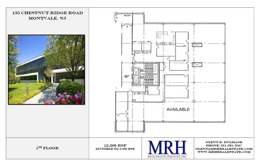 135 Chestnut Ridge Rd, Montvale, NJ à louer Plan d’étage- Image 1 de 1