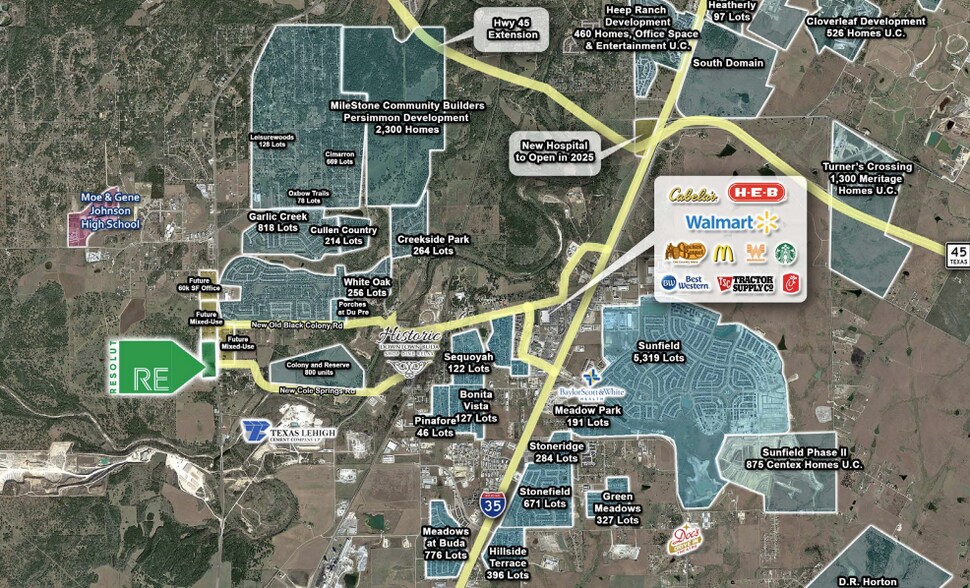 FM 1626, Buda, TX à louer - Photo du bâtiment - Image 3 de 6