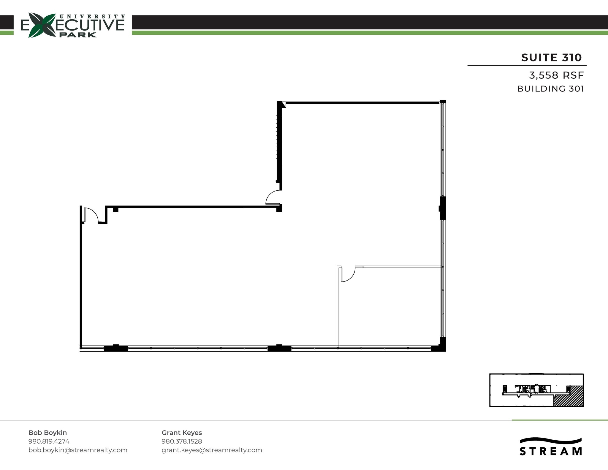 301 McCullough Dr, Charlotte, NC à louer Plan d’étage- Image 1 de 1