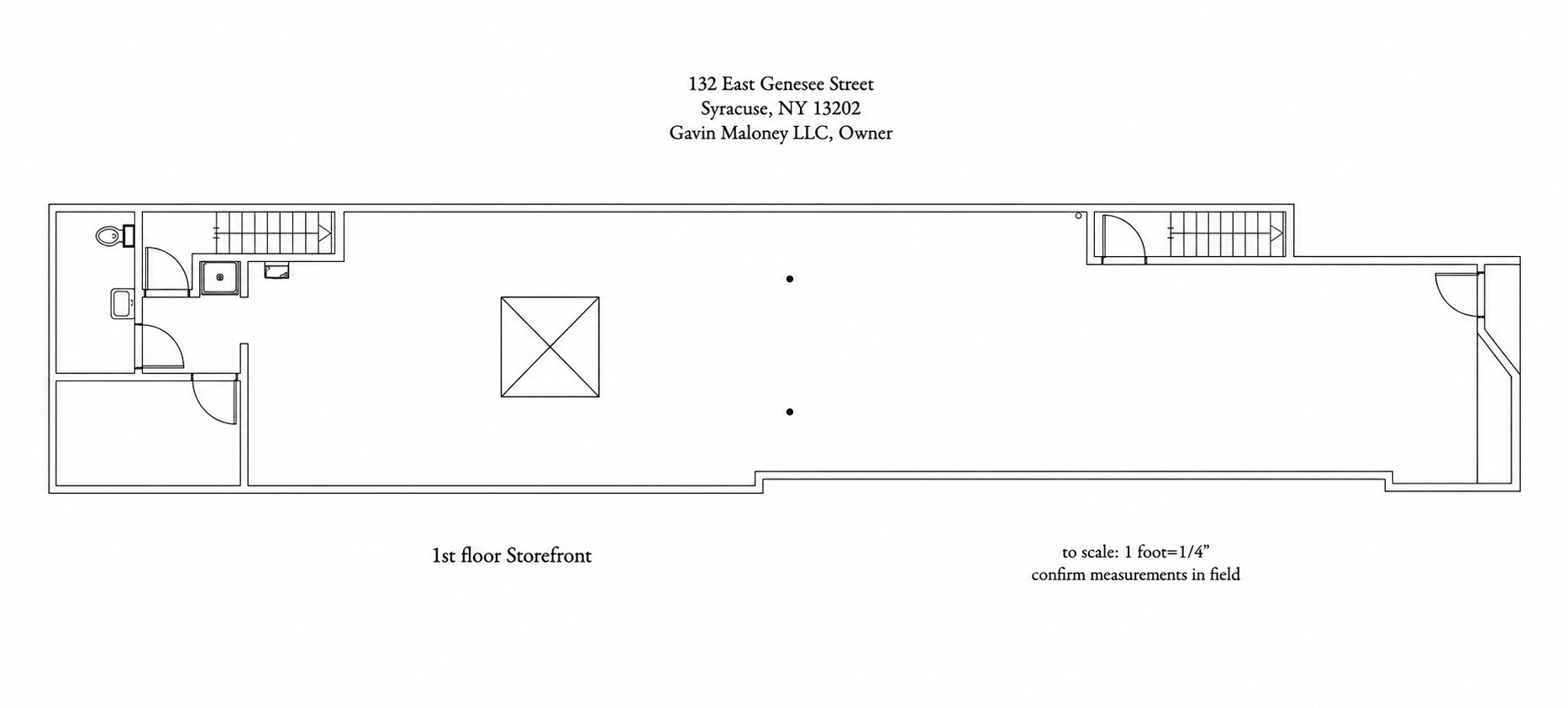 132 E Genesee St, Syracuse, NY for lease Floor Plan- Image 1 of 1
