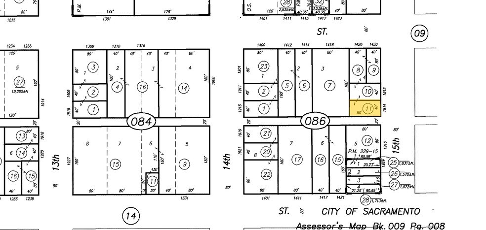 1914 15th St, Sacramento, CA for sale - Plat Map - Image 2 of 2
