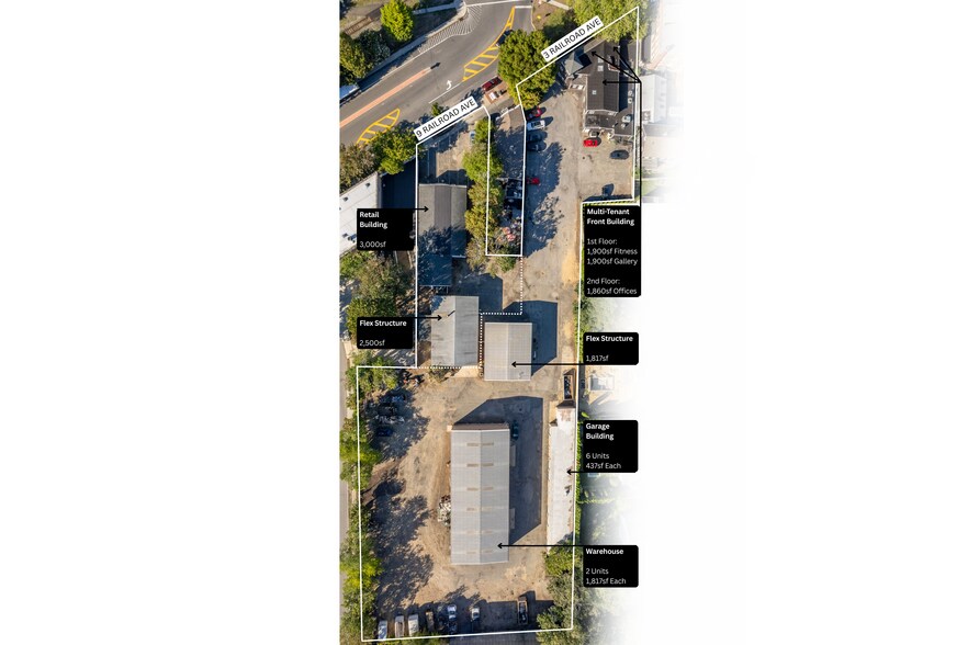 3 & 9 Railroad Ave, EH portefeuille de 2 propriétés à vendre sur LoopNet.ca - Aérien - Image 2 de 39