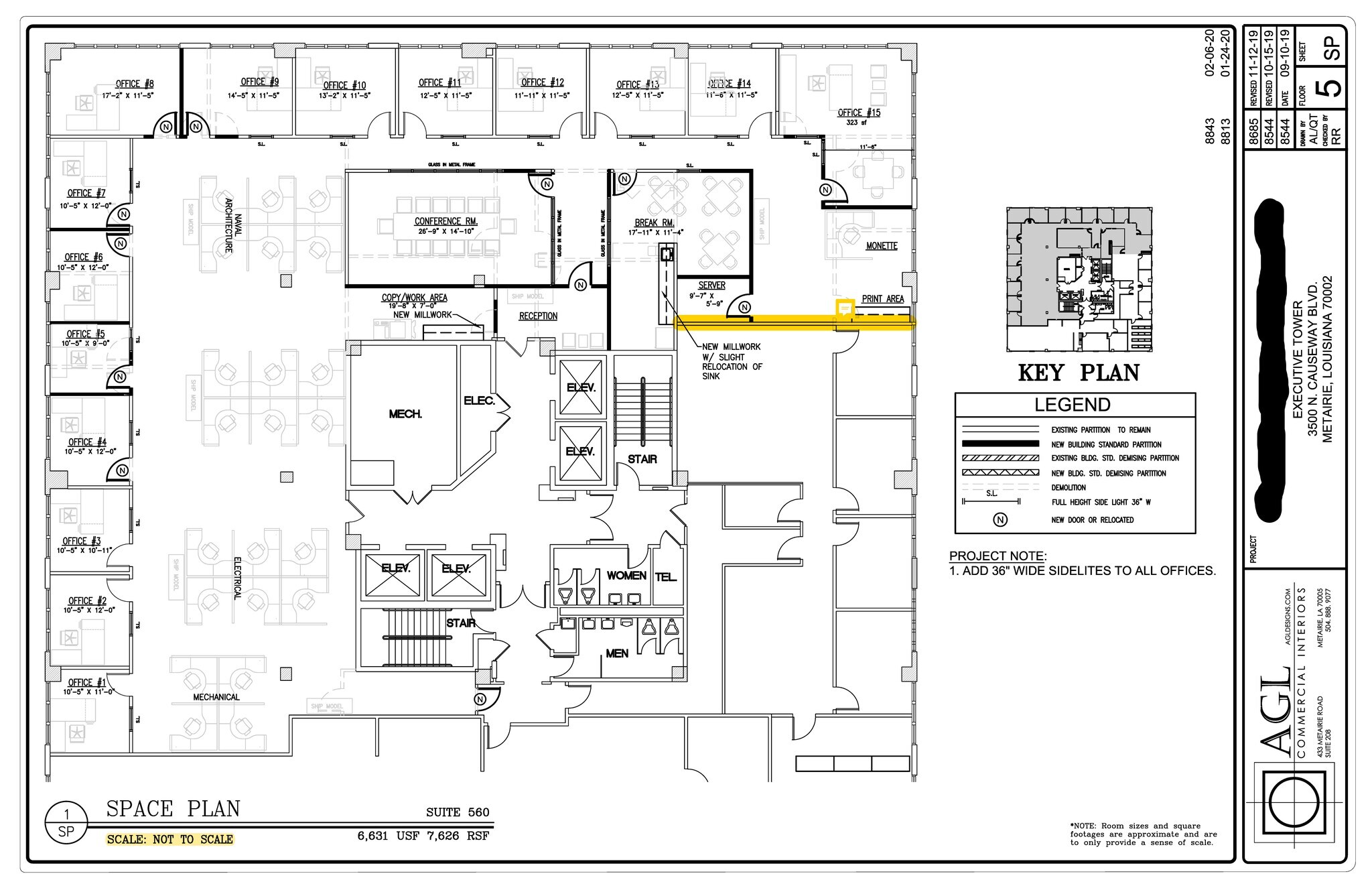 3500 N Causeway Blvd, Metairie, LA à louer Plan de site- Image 1 de 1