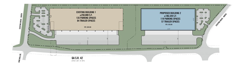 1409 Hwy 42, Mcdonough, GA à louer - Plan de site - Image 1 de 2