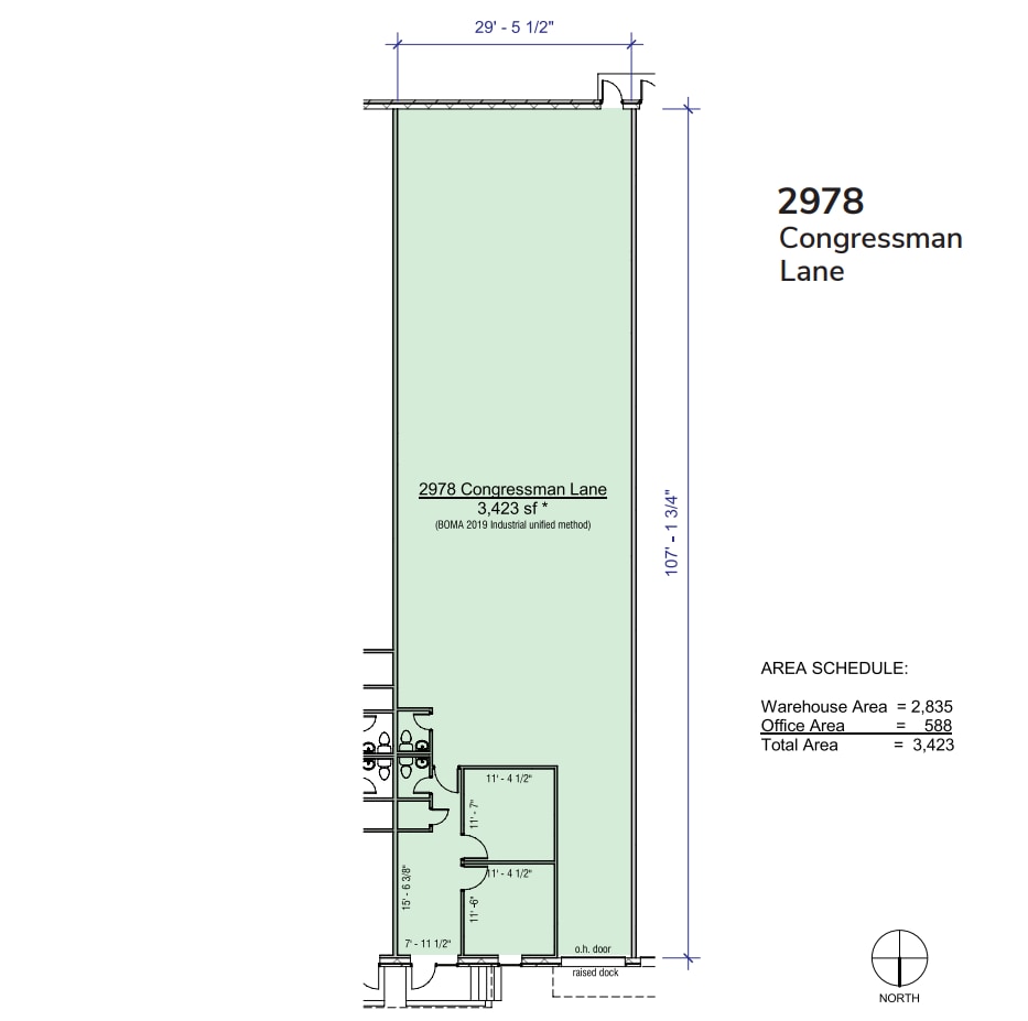 2970-2990 Congressman Ln, Dallas, TX à vendre Plan d’étage- Image 1 de 1