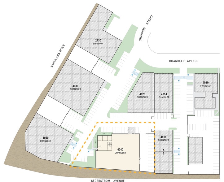 4040 W Chandler Ave, Santa Ana, CA for lease - Site Plan - Image 2 of 2