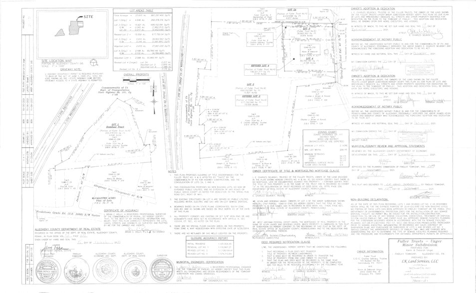Spring Run Road Ext. - Findlay Township, Coraopolis, PA for sale - Site Plan - Image 2 of 6