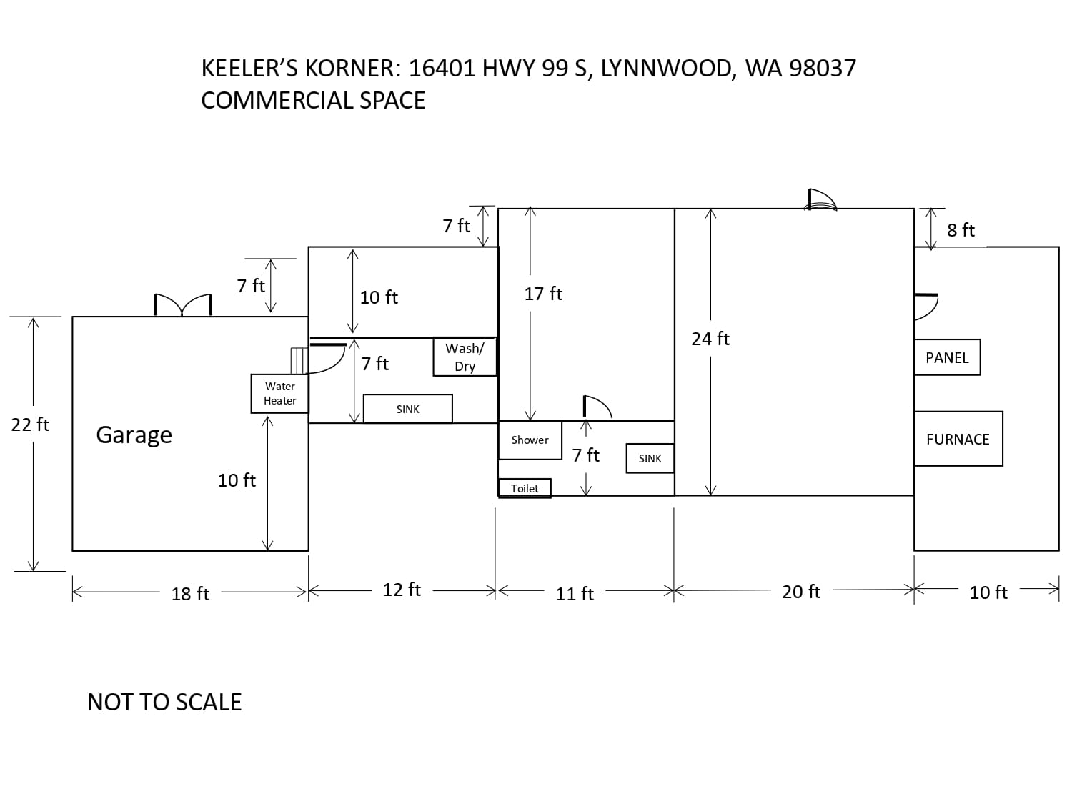 16401 Highway 99, Lynnwood, WA for lease Floor Plan- Image 1 of 1