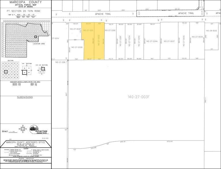 3015 E Main St, Mesa, AZ à louer - Plan cadastral - Image 3 de 3