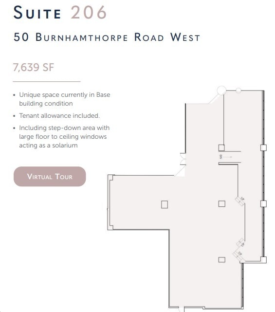 50 Burnhamthorpe Rd W, Mississauga, ON for lease Floor Plan- Image 1 of 1