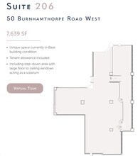 50 Burnhamthorpe Rd W, Mississauga, ON for lease Floor Plan- Image 1 of 1
