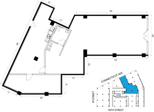 1150 Connecticut Ave NW, Washington, DC for lease Floor Plan- Image 1 of 8