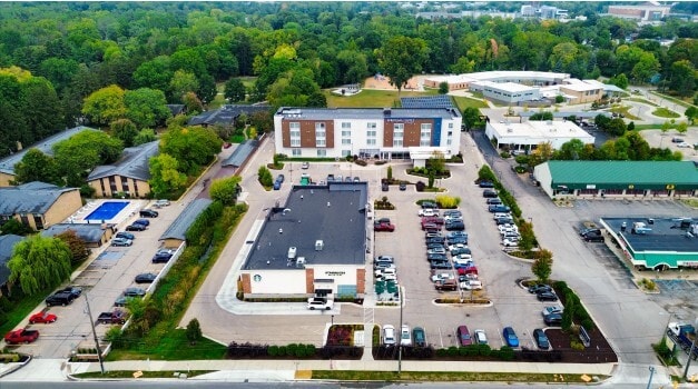1090-1100 Trowbridge Rd, East Lansing, MI for sale - Aerial - Image 2 of 7