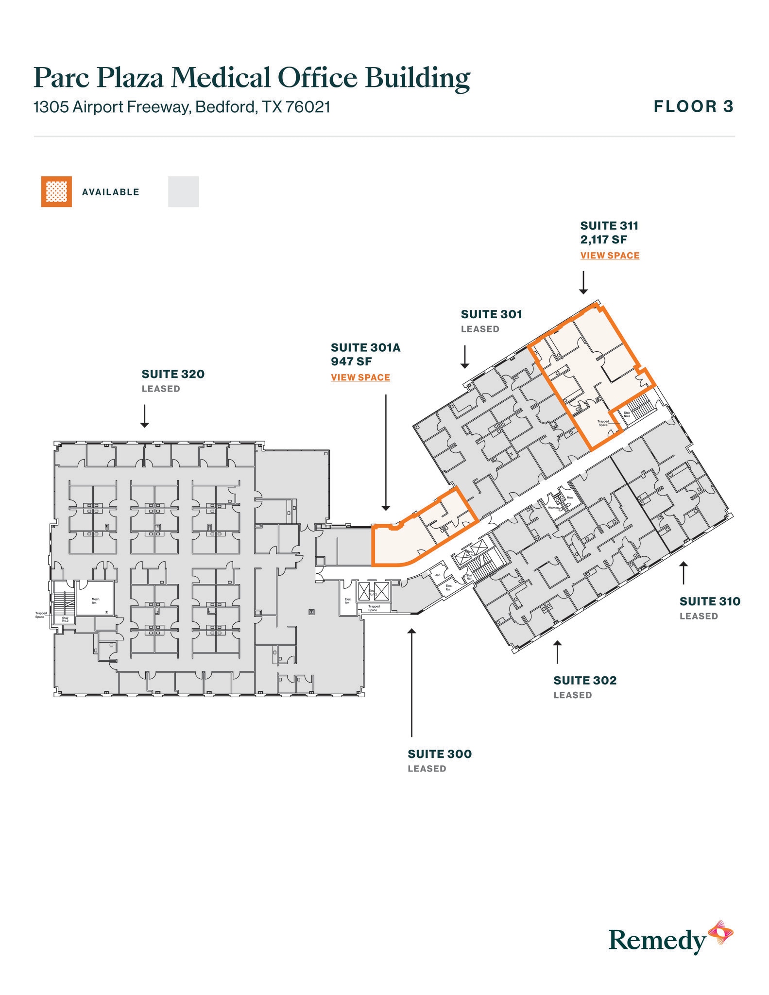 1305 Airport Fwy, Bedford, TX à louer Plan d’étage- Image 1 de 1