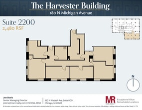 180 N Michigan Ave, Chicago, IL à louer Plan d’étage- Image 1 de 8