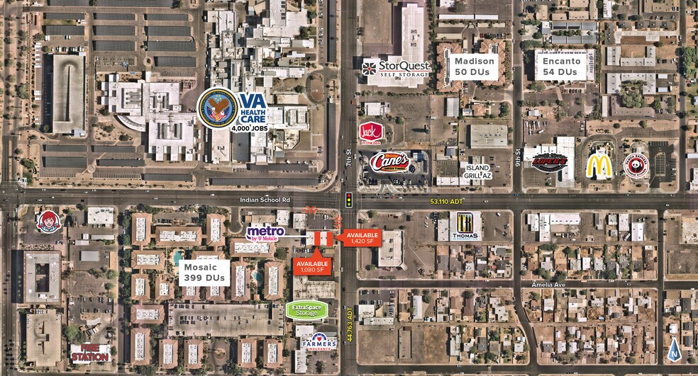 635 E Indian School Rd, Phoenix, AZ à louer - Photo du bâtiment - Image 3 de 4