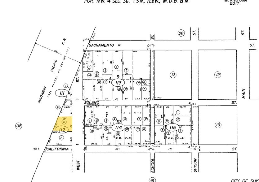 705 West St, Suisun City, CA à louer - Plan cadastral - Image 3 de 3