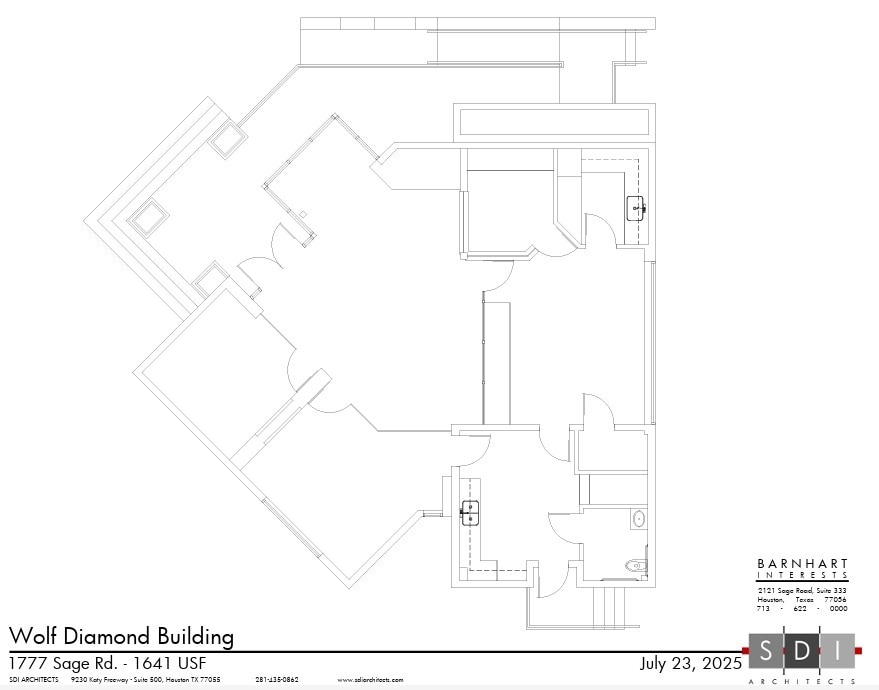 1777 Sage Rd, Houston, TX à louer Plan d’étage- Image 1 de 1