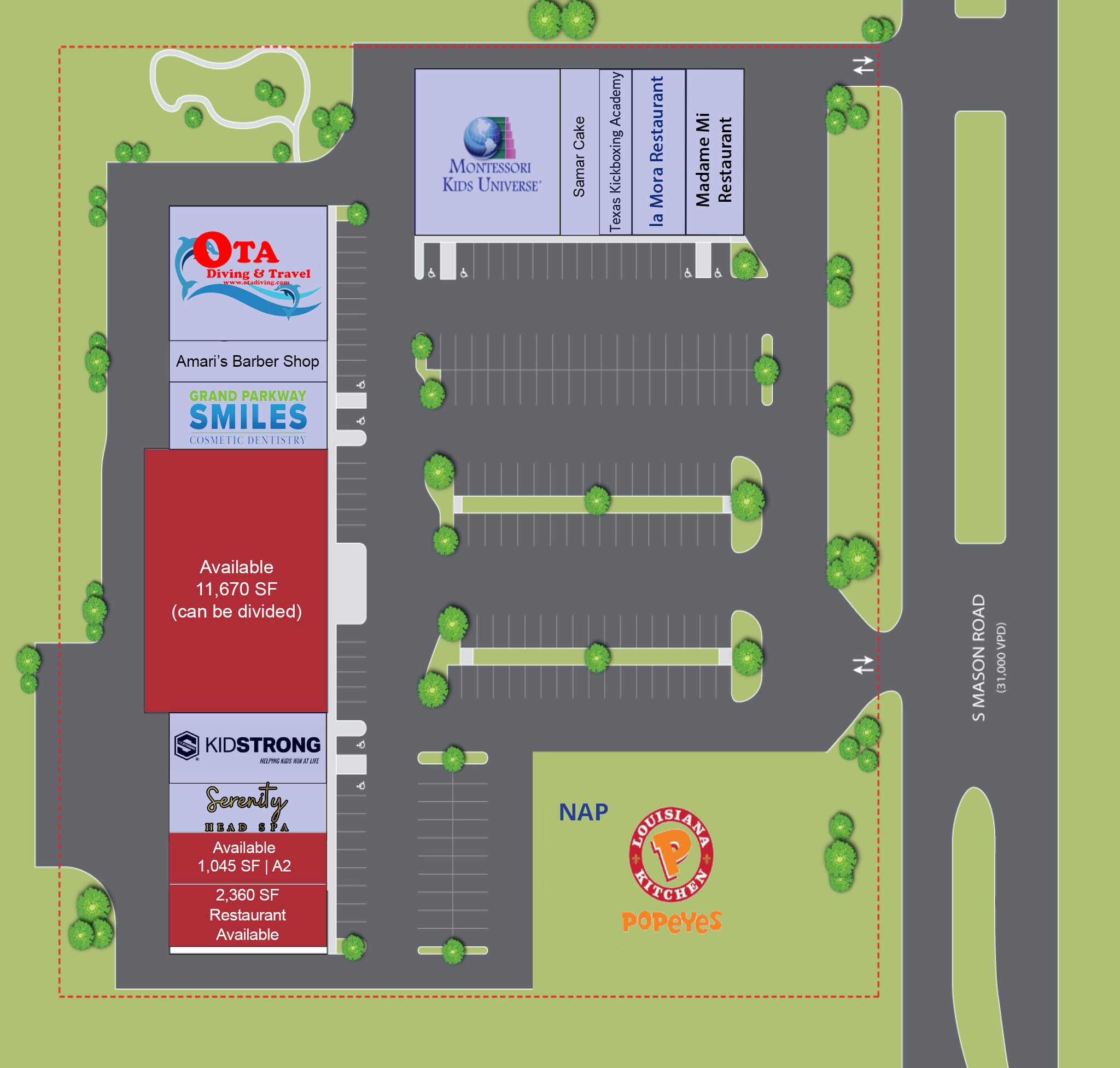 2004 S Mason Rd, Katy, TX à louer Plan de site- Image 1 de 1