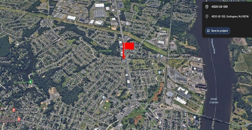 4520 Route 130 S, Burlington, NJ à louer - Aérien - Image 2 de 2