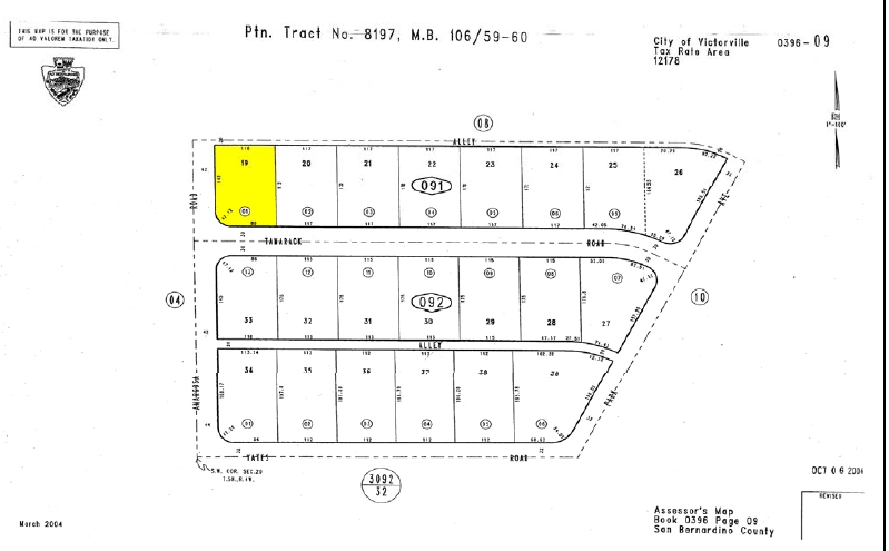 15330 Tamarack Dr, Victorville, CA à louer - Plan cadastral - Image 2 de 14