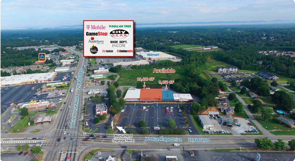 3214-3220 W Blue Ridge Dr, Greenville, SC for lease - Building Photo - Image 2 of 4