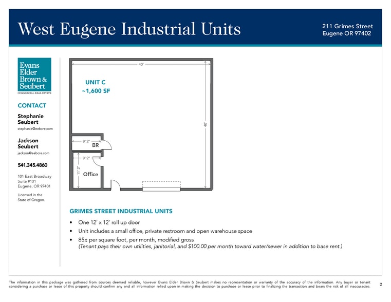 211 Grimes St, Eugene, OR for lease - Building Photo - Image 3 of 3