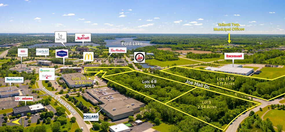 350 Joe Hall Dr, Ypsilanti, MI à vendre - Aérien - Image 2 de 2