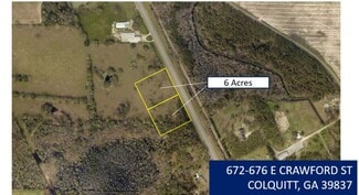 Plus de détails pour 672-676 E Crawford St, Colquitt, GA - Terrain à vendre