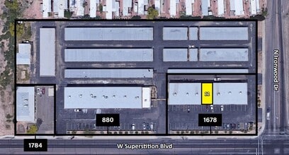 1678 W Superstition Blvd, Apache Junction, AZ à louer Plan de site- Image 1 de 1