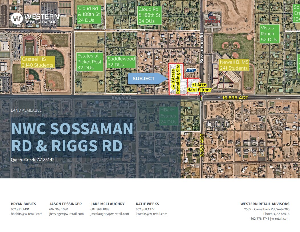 NWC Sossaman & Riggs Rd, Queen Creek, AZ à louer Photo du bâtiment- Image 1 de 5