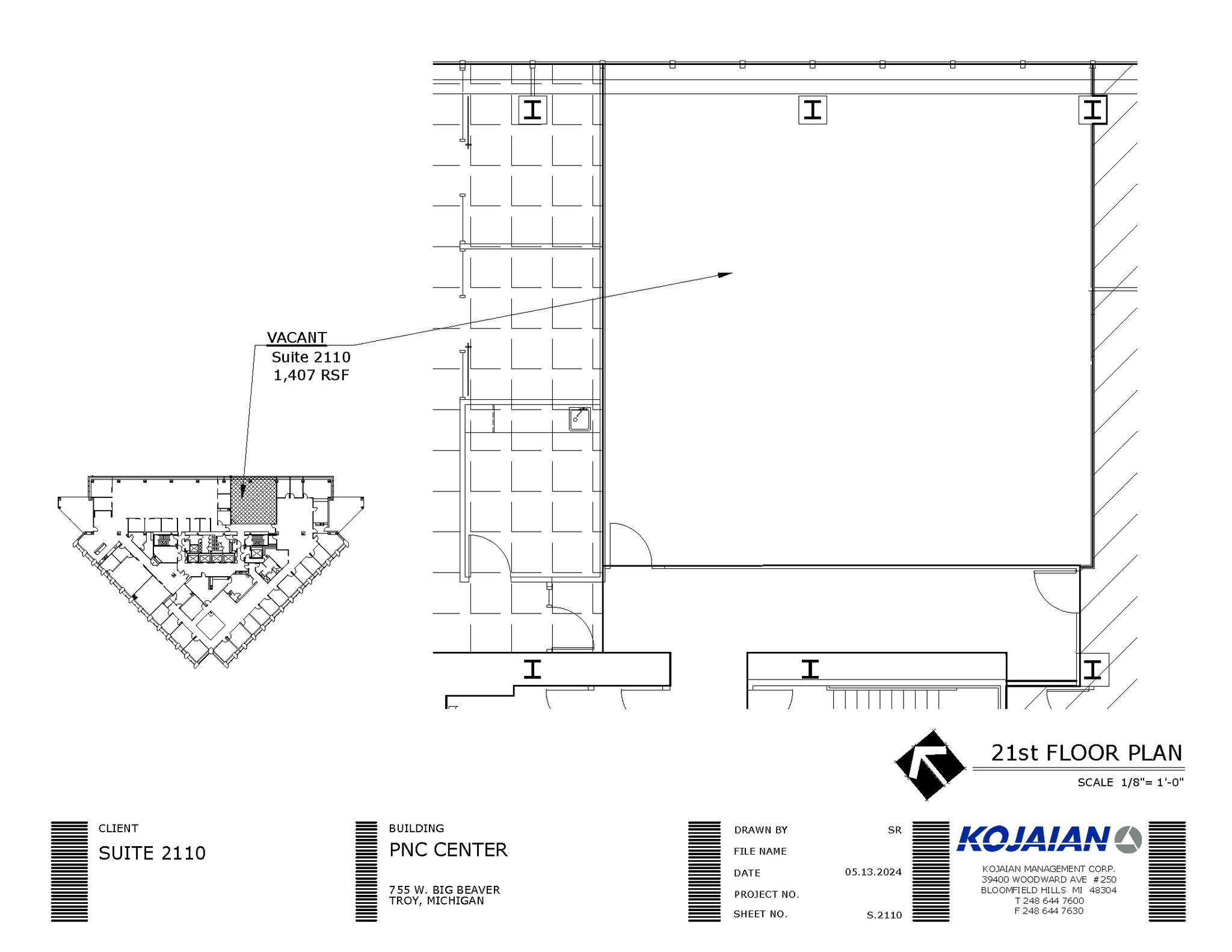 755 W Big Beaver Rd, Troy, MI à louer Plan d  tage- Image 1 de 1