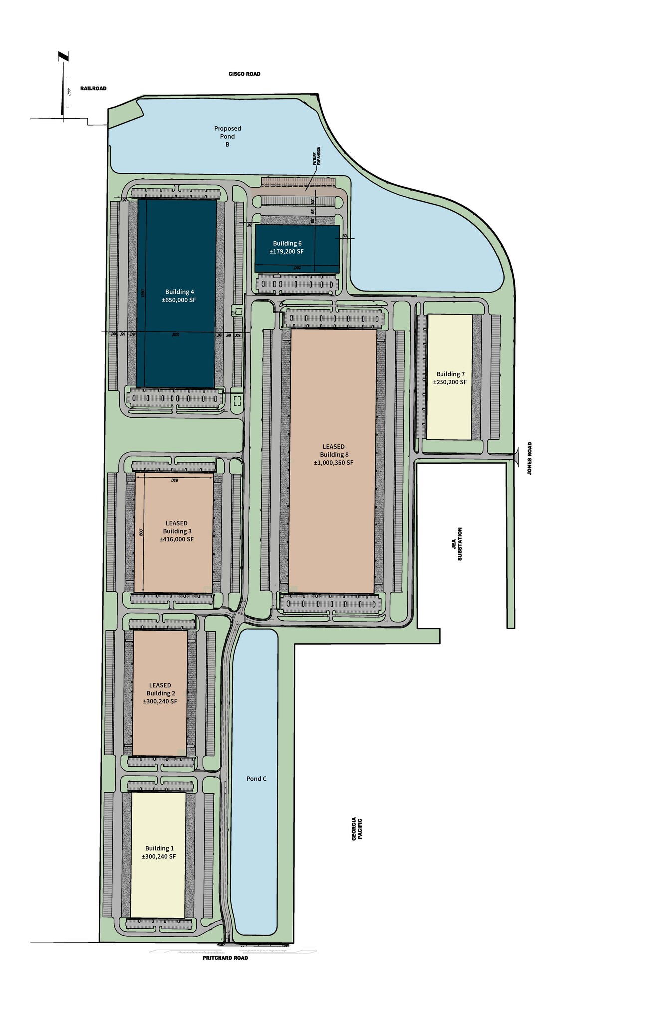 Florida Gateway Logistics Park, Jacksonville, FL for lease Site Plan- Image 1 of 2