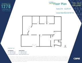 1232 E Broadway Rd, Tempe, AZ for lease Floor Plan- Image 1 of 1