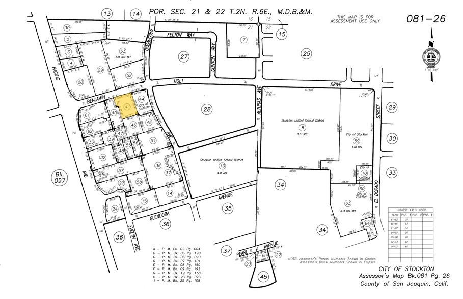 526 W Benjamin Holt Dr, Stockton, CA for lease - Plat Map - Image 3 of 5