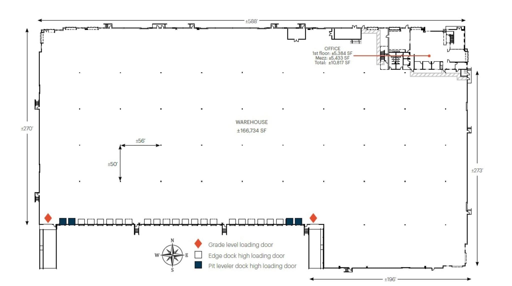 9323 Balboa Ave, San Diego, CA à louer Plan d’étage- Image 1 de 3