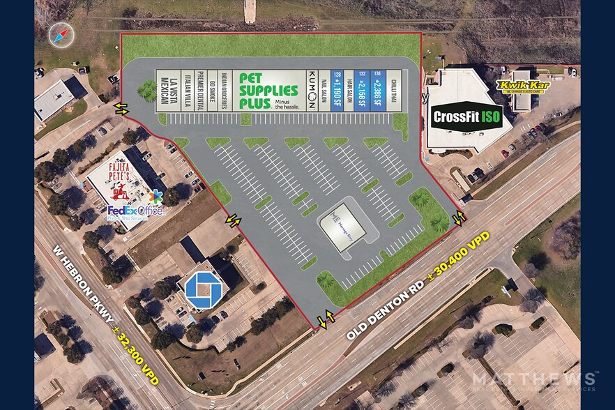 1008-1012 E Hebron Pky, Carrollton, TX à louer - Photo du bâtiment - Image 3 de 4