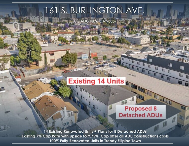161 S Burlington Ave, Los Angeles, CA à vendre - Photo du bâtiment - Image 1 de 17
