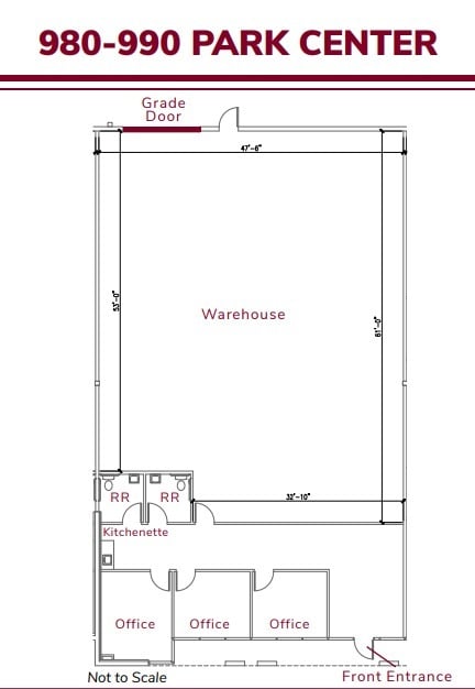 990 Park Center Dr, Vista, CA for lease Floor Plan- Image 1 of 1