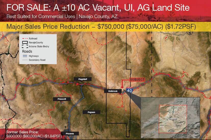 ±10 AC Vacant Land Navajo County, AZ, Hereford, AZ à vendre - Photo du bâtiment - Image 1 de 1