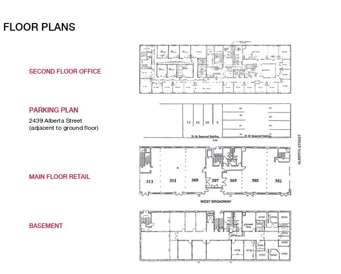 301-309 W Broadway, Vancouver, BC à vendre - Plan d’étage - Image 2 de 4