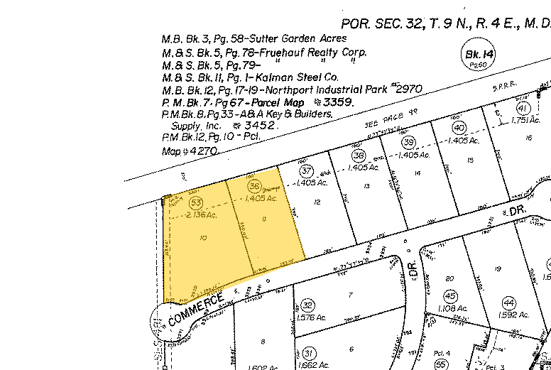 3970-3982 Commerce Dr, West Sacramento, CA à vendre - Plan cadastral - Image 1 de 1