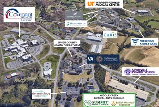 675 Middle Creek Rd, Sevierville, TN - AÉRIEN  Vue de la carte