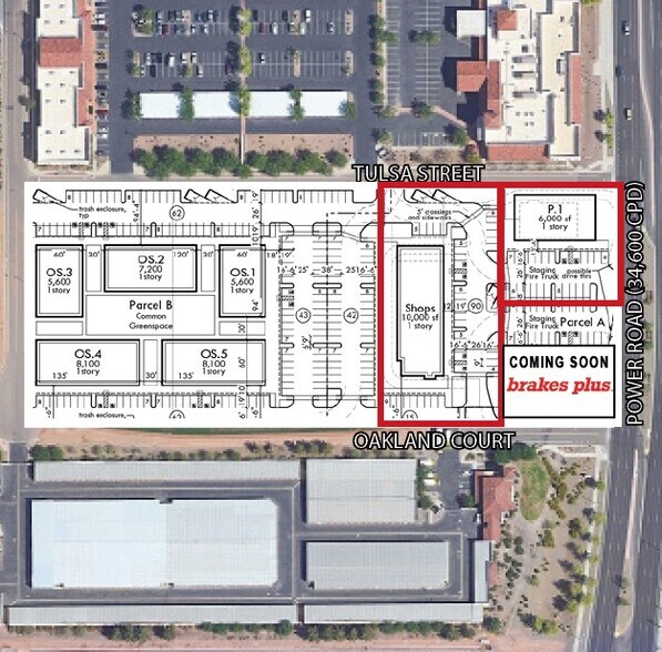 Power Road & Tulsa Street, Gilbert, AZ à louer - Plan de site - Image 2 de 5