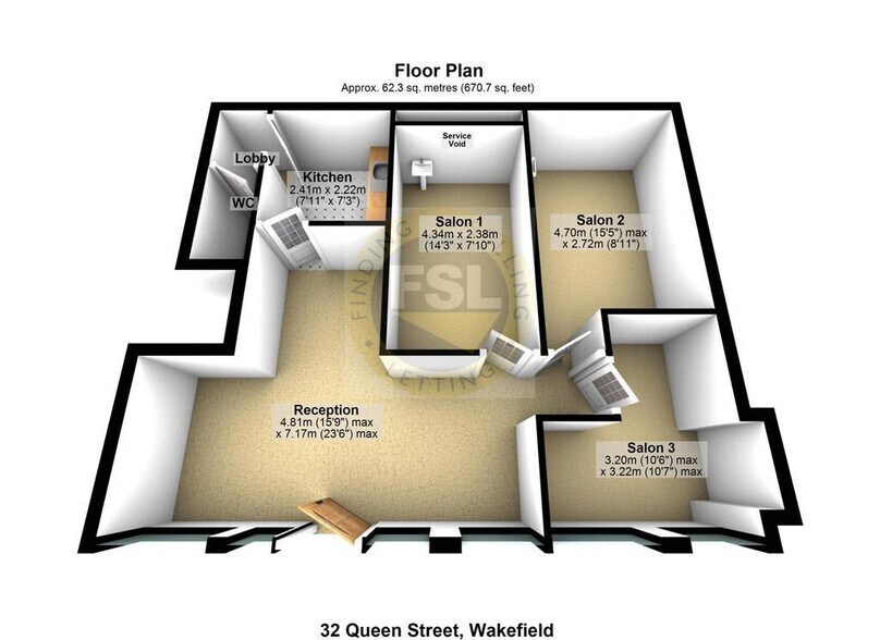 32 Queen St, Wakefield à vendre - Plan d’étage - Image 3 de 3