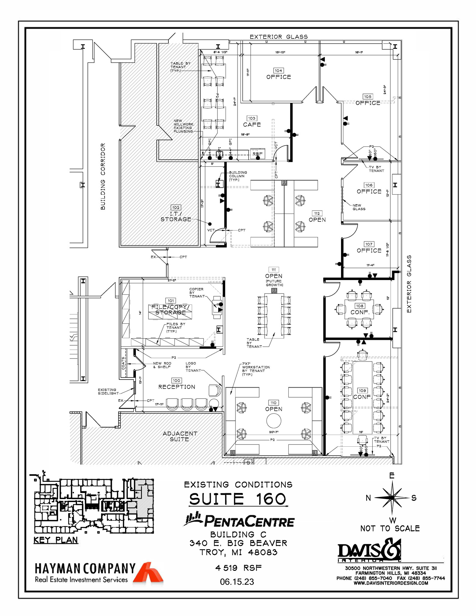 340 E Big Beaver Rd, Troy, MI à louer Plan d’étage- Image 1 de 1